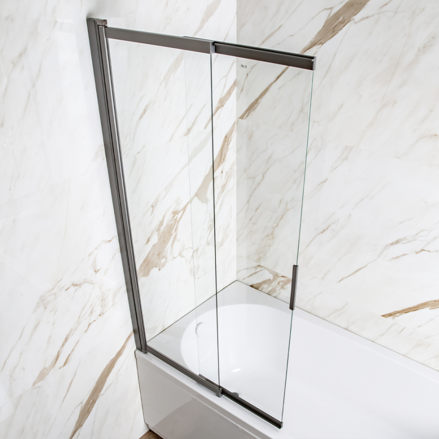 Шторка на ванну AVS Слайдер Плюс 80 см профиль оружейная сталь, стекло прозрачное Шторка на ванну AVS Слайдер Плюс 80 см профиль оружейная сталь, стекло прозрачное