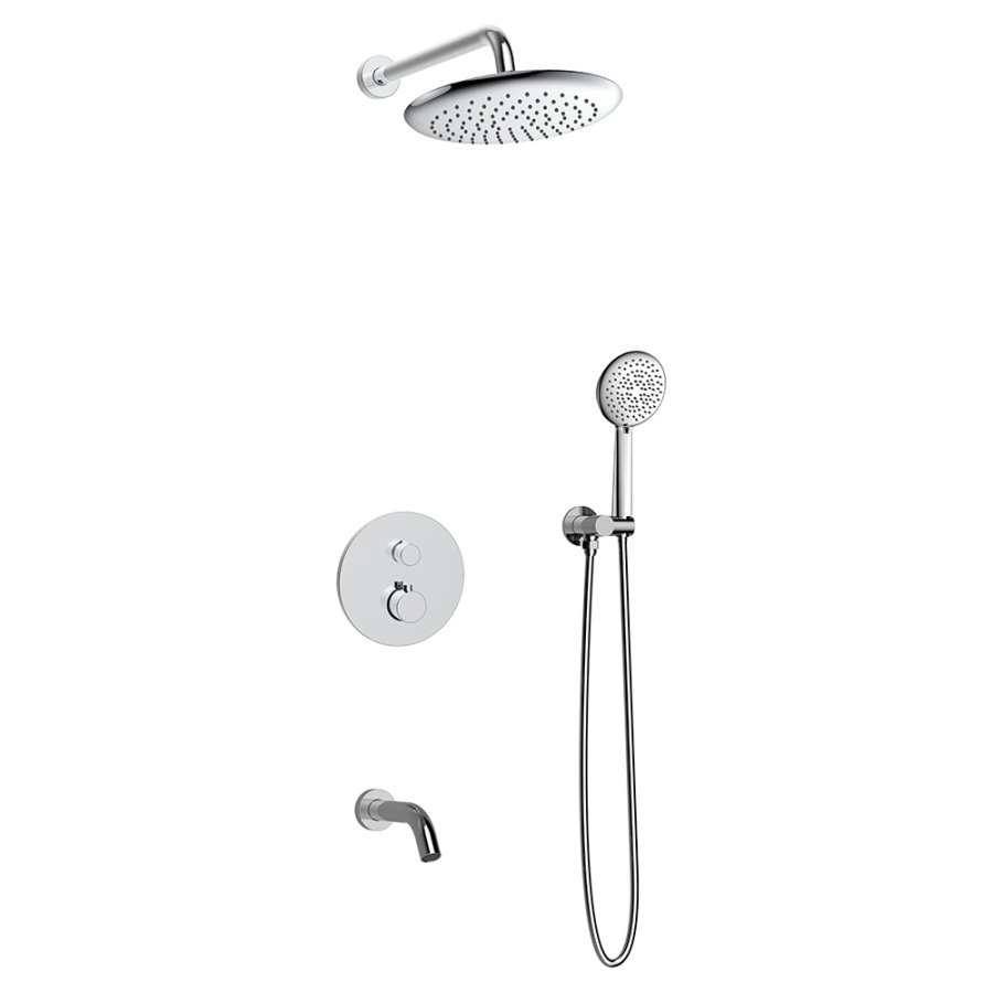 Душевой комплект AVS Termo 4в1 круглый, хром Душевой комплект AVS Termo 4в1 круглый, хром