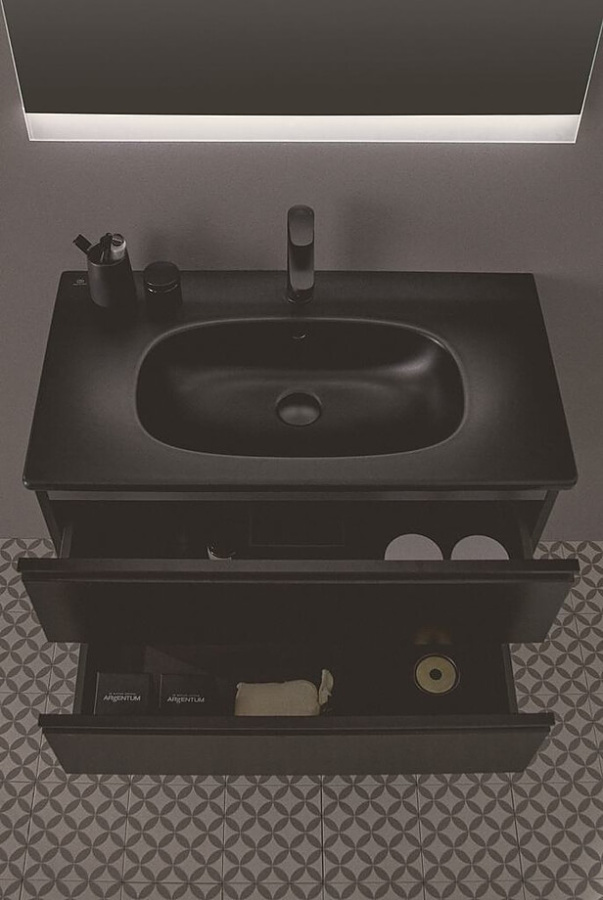 Раковина Ideal Standard Tesi 82,5x45 черная матовая