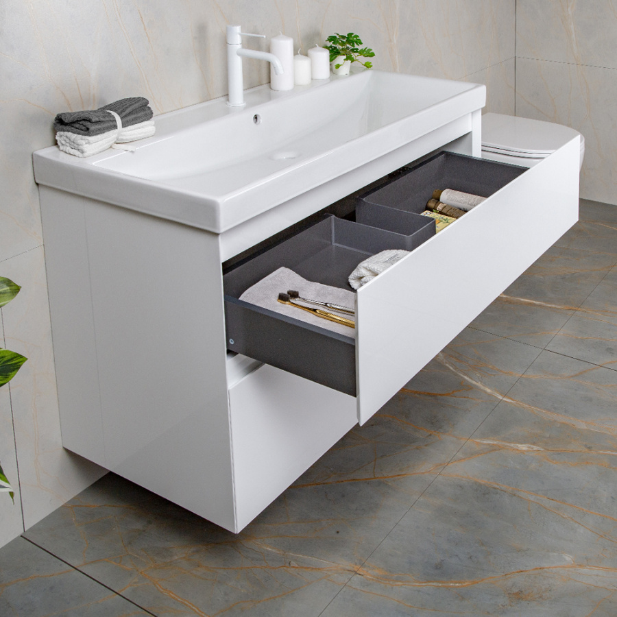 Тумба с раковиной AVS Гармония 100 белая (раковина 02 белая глянцевая) Тумба с раковиной AVS Гармония 100 белая (раковина 02 белая глянцевая)