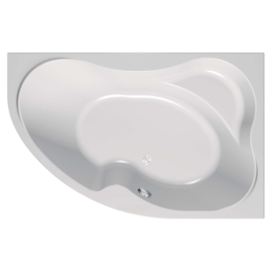 Акриловая ванна Kolpa-San Lulu 170х110 L белая, с каркасоми и экраном