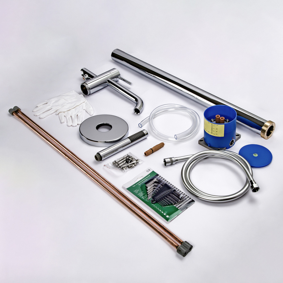 Смеситель для ванны с душем AVS Slimmer напольный, хром Смеситель для ванны с душем AVS Slimmer напольный, хром