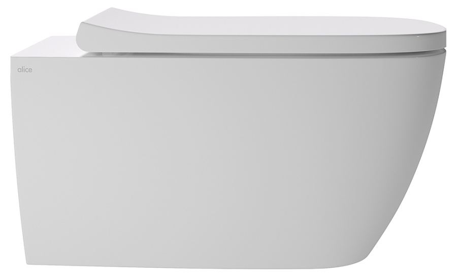 Унитаз подвесной Alice Wunder 45000101SET безободковый, белый Унитаз подвесной Alice Wunder 45000101SET безободковый, белый