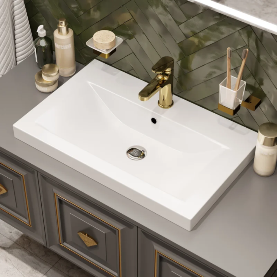 Смеситель для раковины Boheme Spectre 451-G, золото