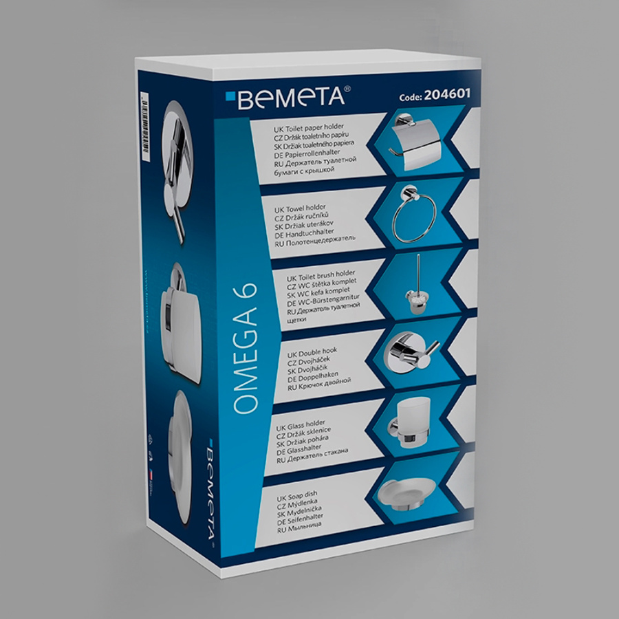 Комплект аксессуаров Bemeta Omega 6 204601, 6 предметов