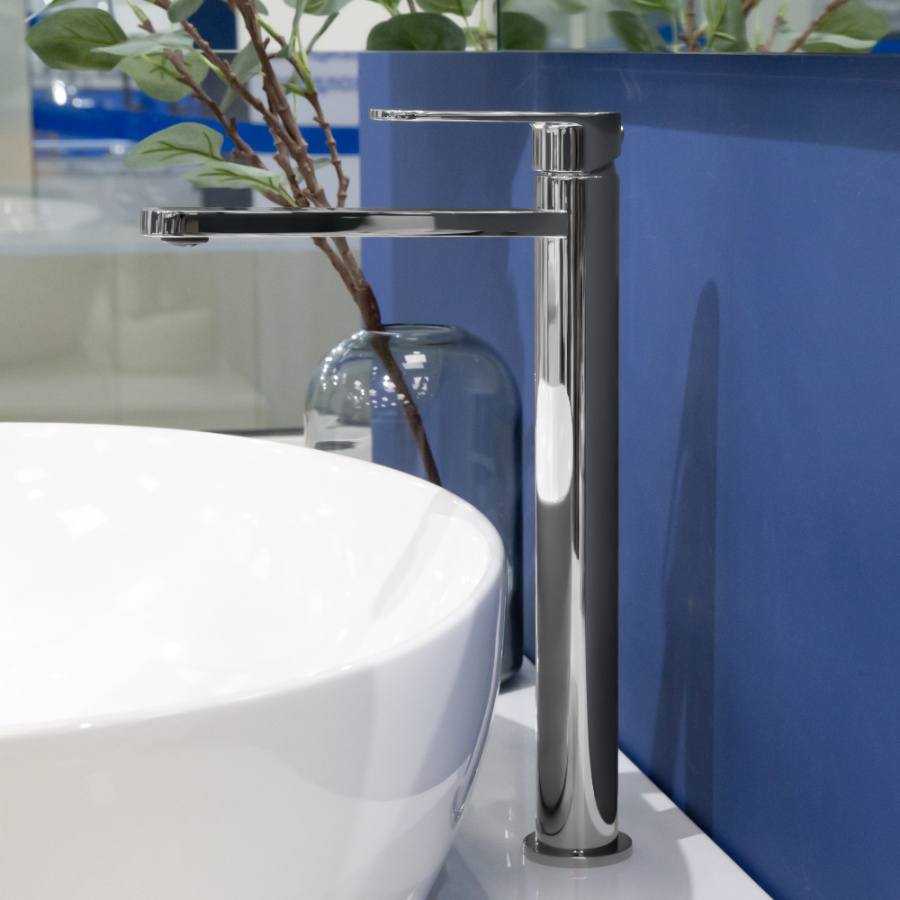 Смеситель для раковины AVS Beauty высокий, хром