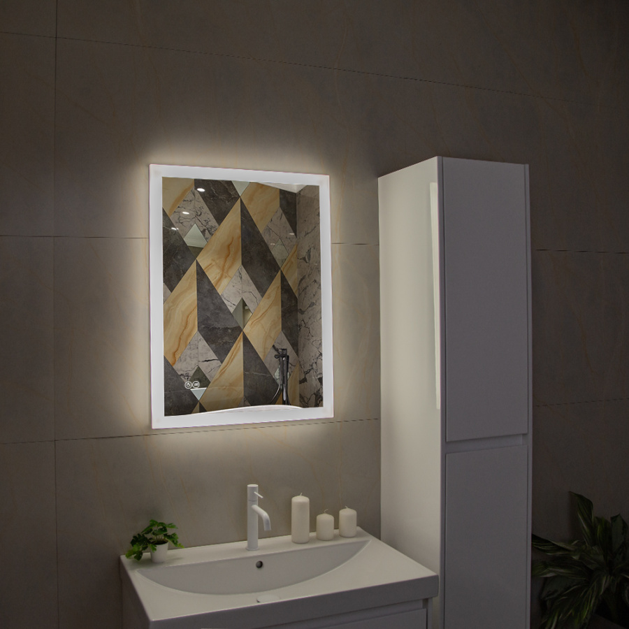 Зеркало с подсветкой AVS Жасмин 80x60 см, антипар