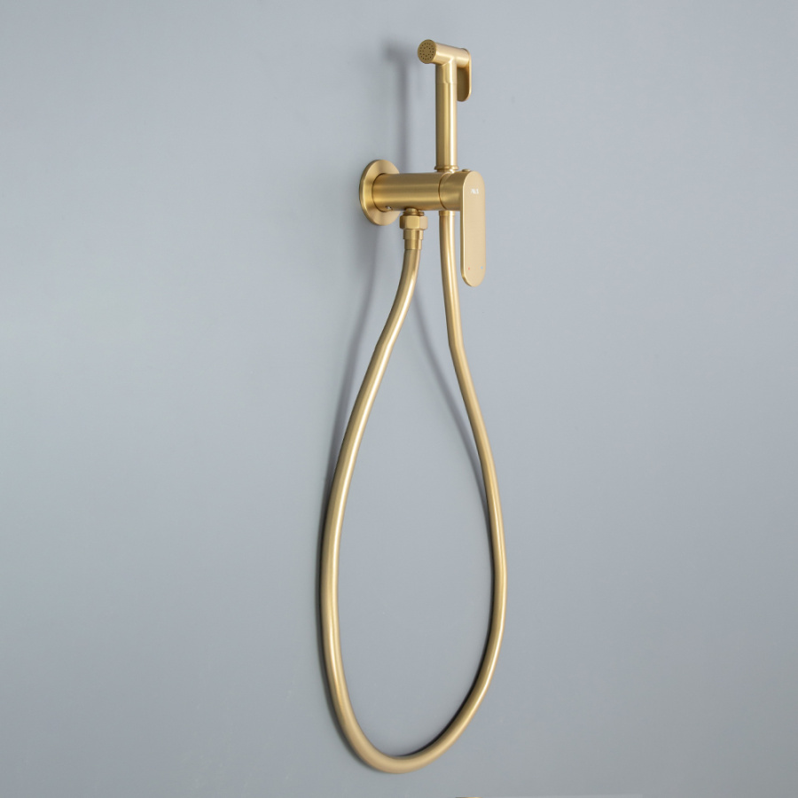 Гигиенический душ со смесителем AVS Beauty брашированное золото Гигиенический душ со смесителем AVS Beauty брашированное золото