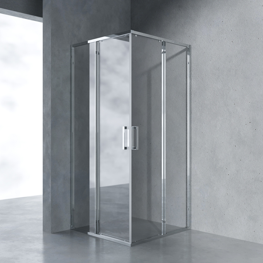 Душевой уголок AVS Куб Лайт 90x90 профиль хром, стекло прозрачное