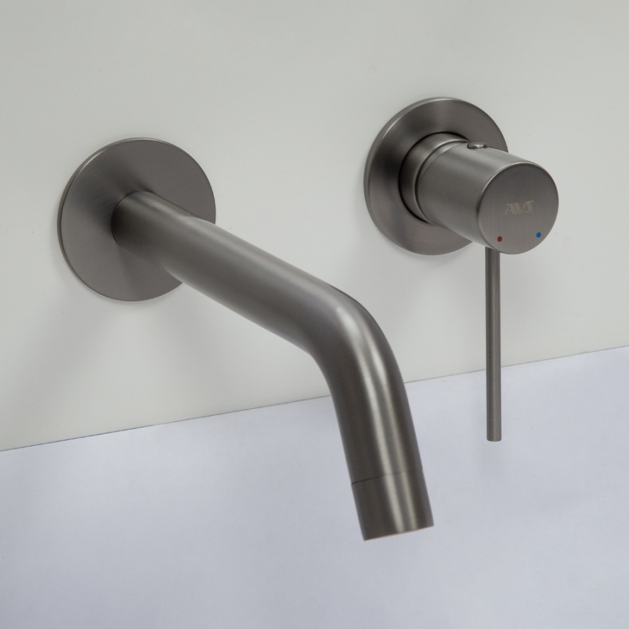 Смеситель для раковины AVS Slimmer с внутренней частью, оружейная сталь Смеситель для раковины AVS Slimmer с внутренней частью, оружейная сталь