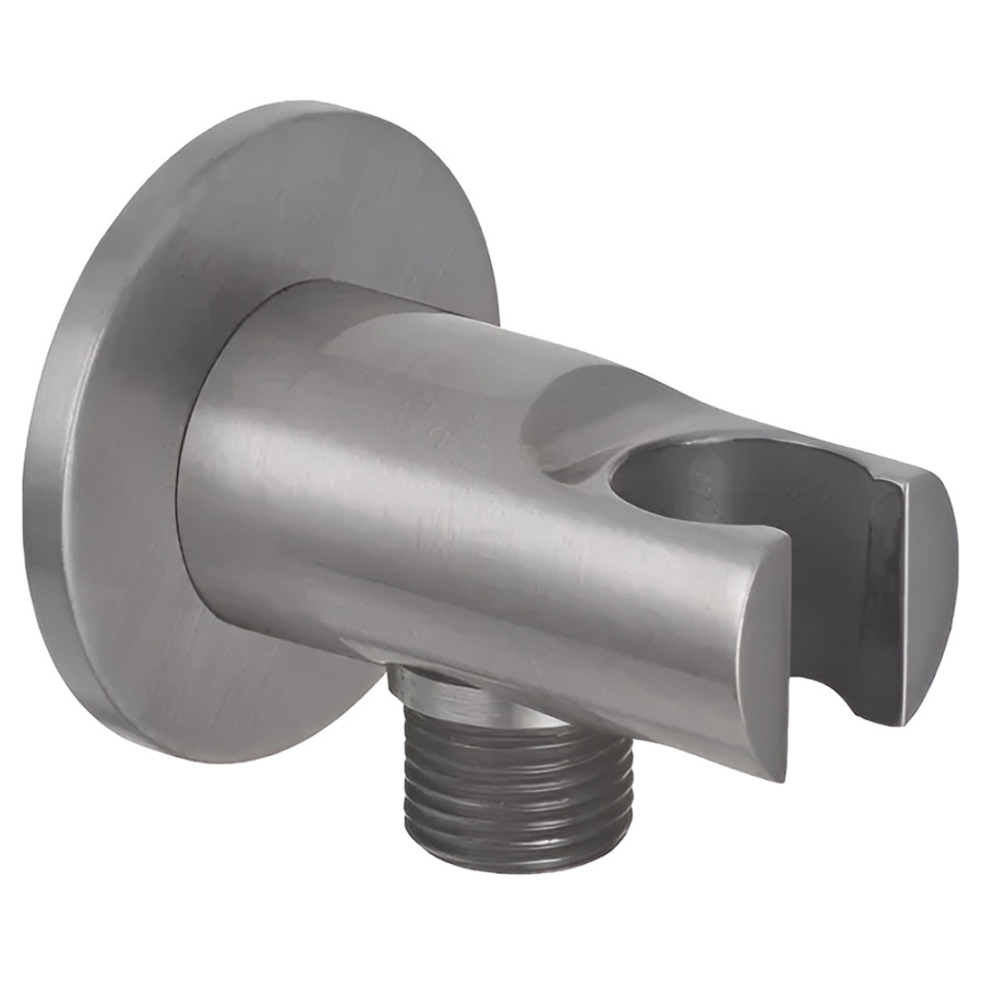 Шланговое подключение с держателем Remer 337MXV никелерованная сталь