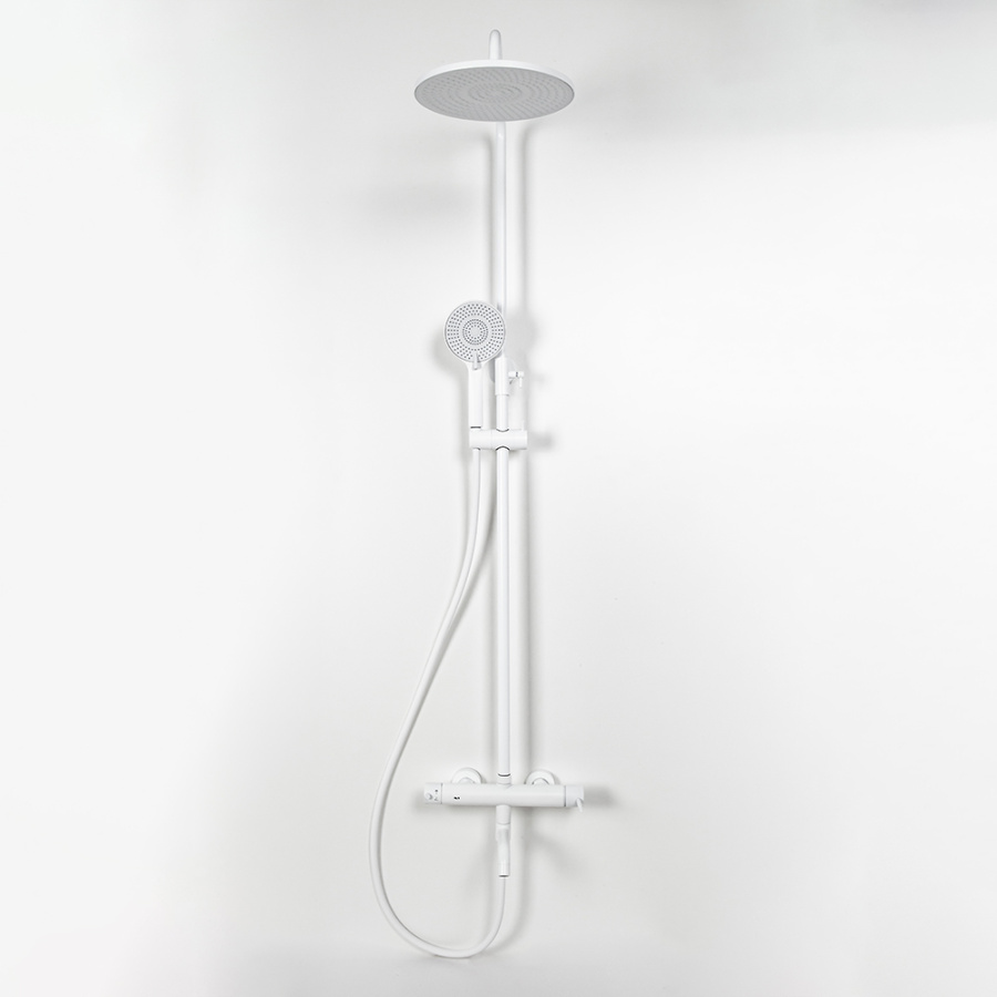 Душевая стойка AVS Slimmer белый матовый Душевая стойка AVS Slimmer белый матовый