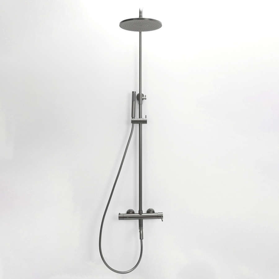 Душевая стойка AVS Slimmer оружейная сталь