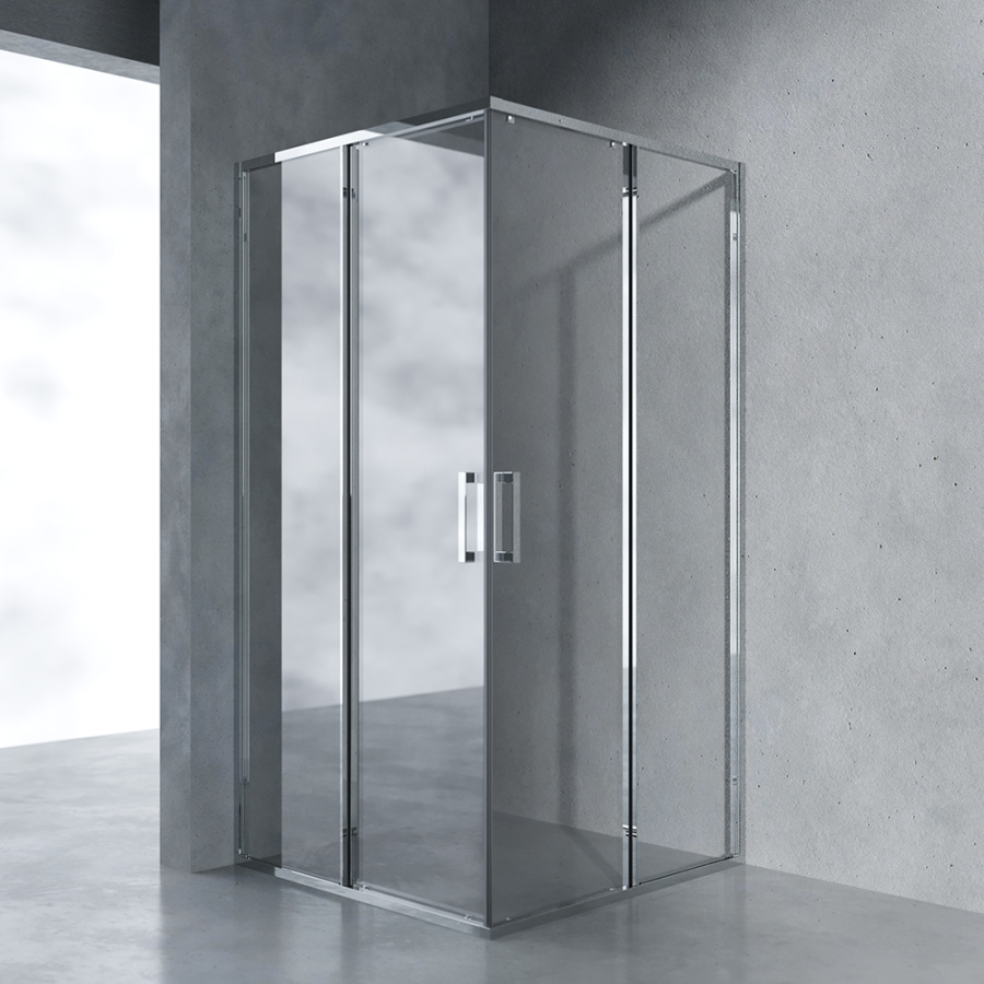 Душевой уголок AVS Куб Лайт 100x100 см профиль хром, стекло прозрачное Душевой уголок AVS Куб Лайт 100x100 см профиль хром, стекло прозрачное