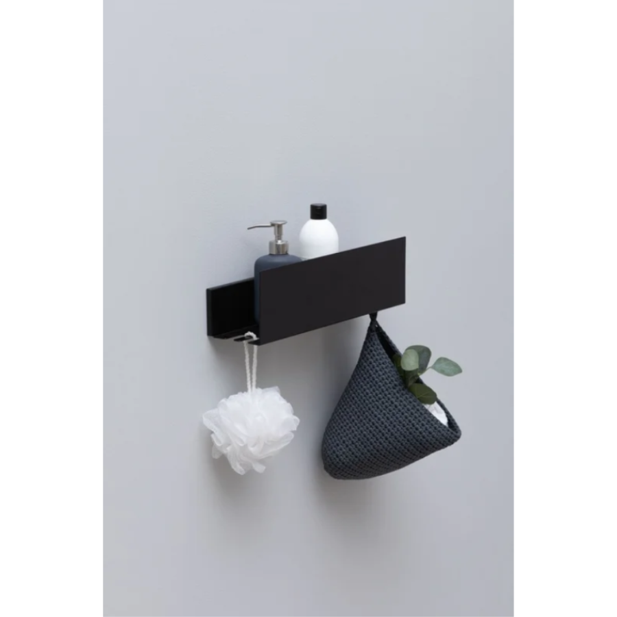 Полка Aquanet Магнум Н 341531 черная матовая