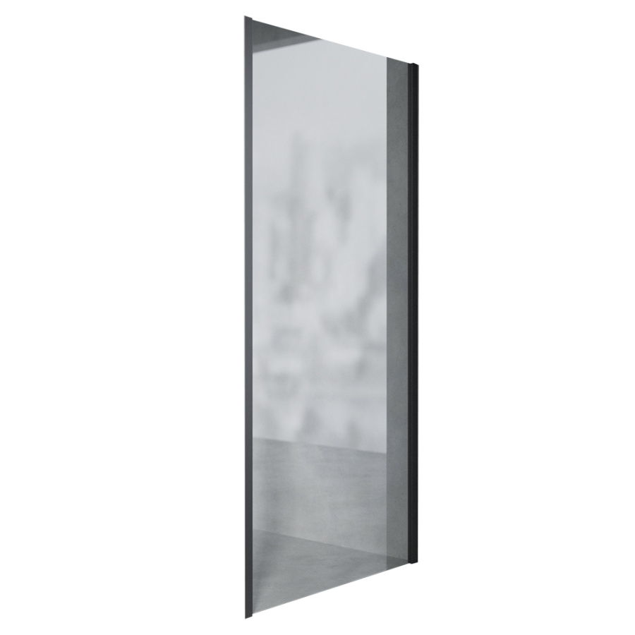 Боковая стенка AVS Акцент 90 профиль черный матовый, стекло прозрачное Боковая стенка AVS Акцент 90 профиль черный матовый, стекло прозрачное