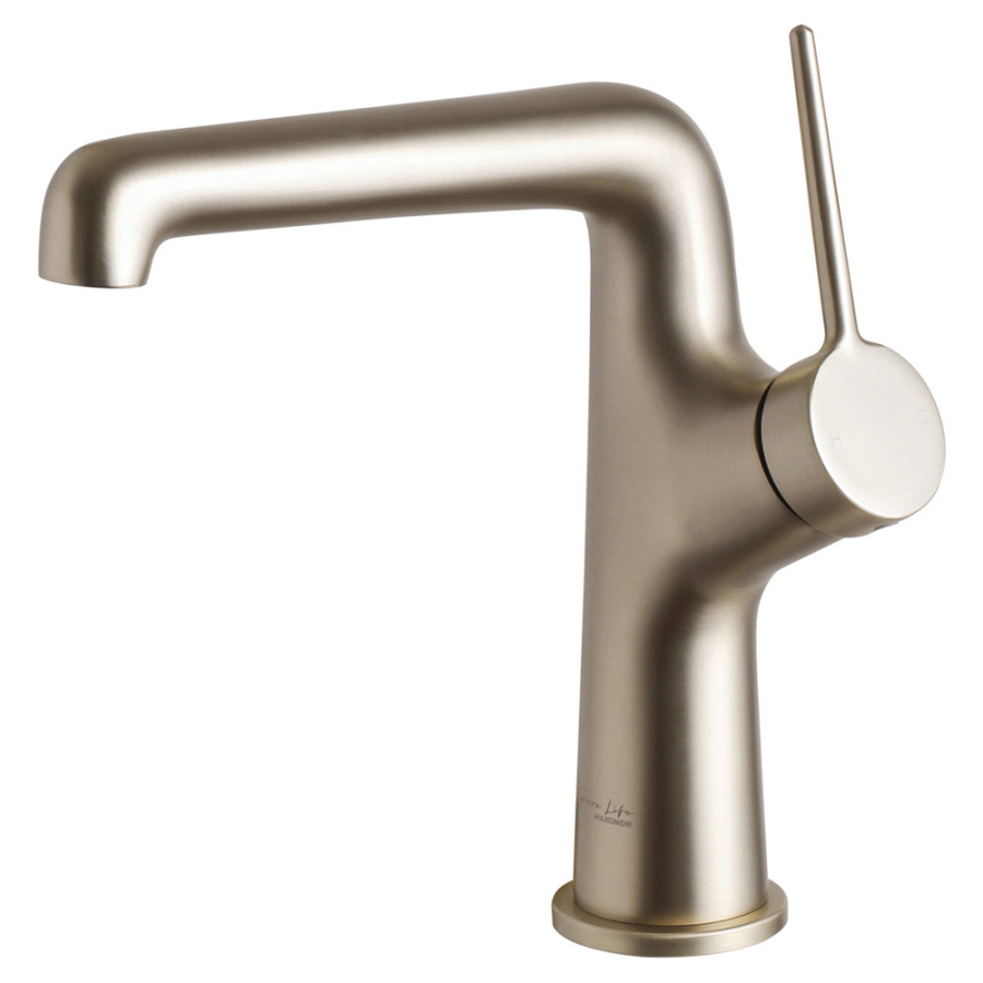 Смеситель для раковины Maxonor Glamour PL1094-6 золото матовое