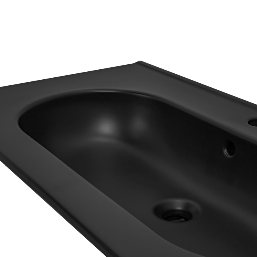 Раковина мебельная AVS Вернисаж 91х47 черная матовая Раковина мебельная AVS Вернисаж 91х47 черная матовая
