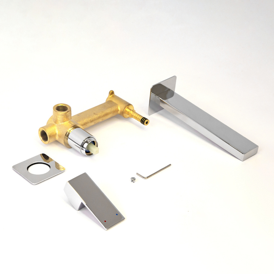 Смеситель для раковины AVS Cube с внутренней частью, хром Смеситель для раковины AVS Cube с внутренней частью, хром