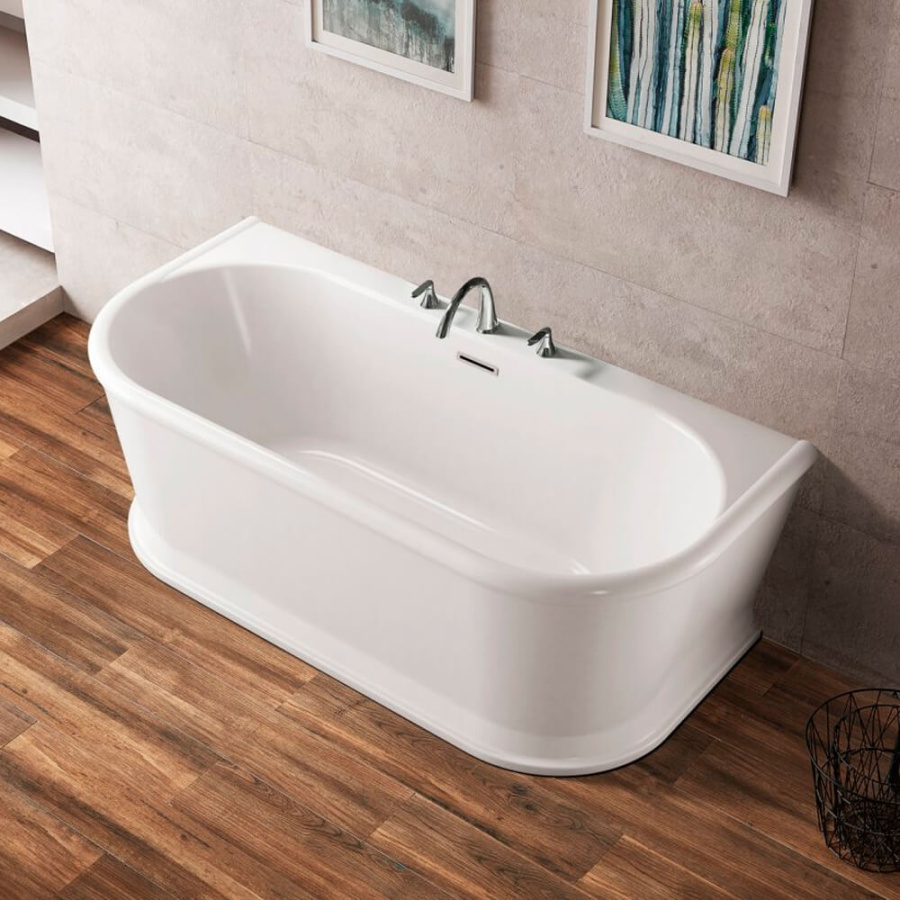 Акриловая ванна BelBagno BB408 150x80 белая, с ножками