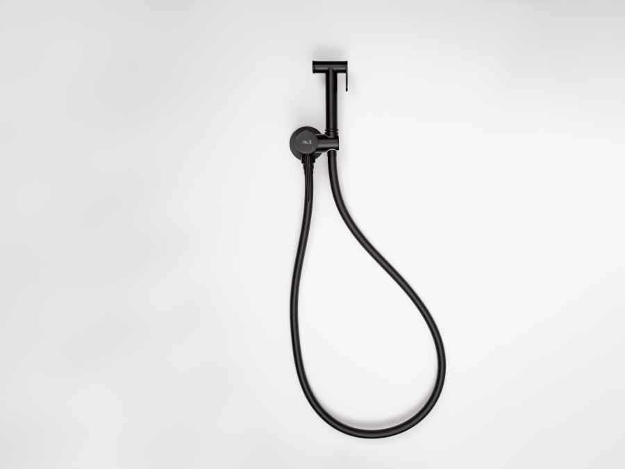 Гигиенический душ со смесителем AVS Slimmer черный матовый Гигиенический душ со смесителем AVS Slimmer черный матовый