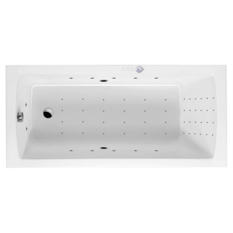 Акриловая ванна Excellent Aquaria 170x75 белая, сушкой, каркасом, сливом-переливом и ГМ Nano