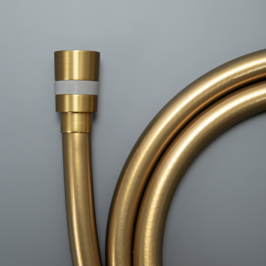 Душевая стойка AVS Slimmer с термостатом, брашированное золото Душевая стойка AVS Slimmer с термостатом, брашированное золото