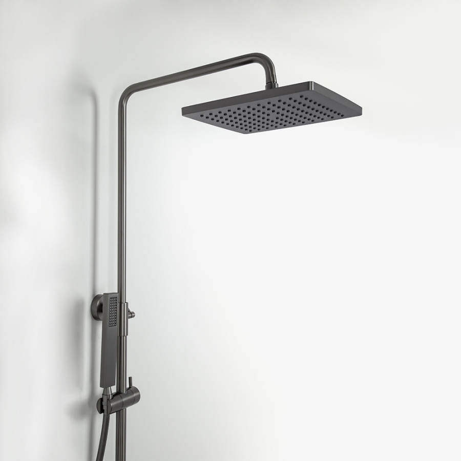 Душевая стойка AVS Cube оружейная сталь Душевая стойка AVS Cube оружейная сталь