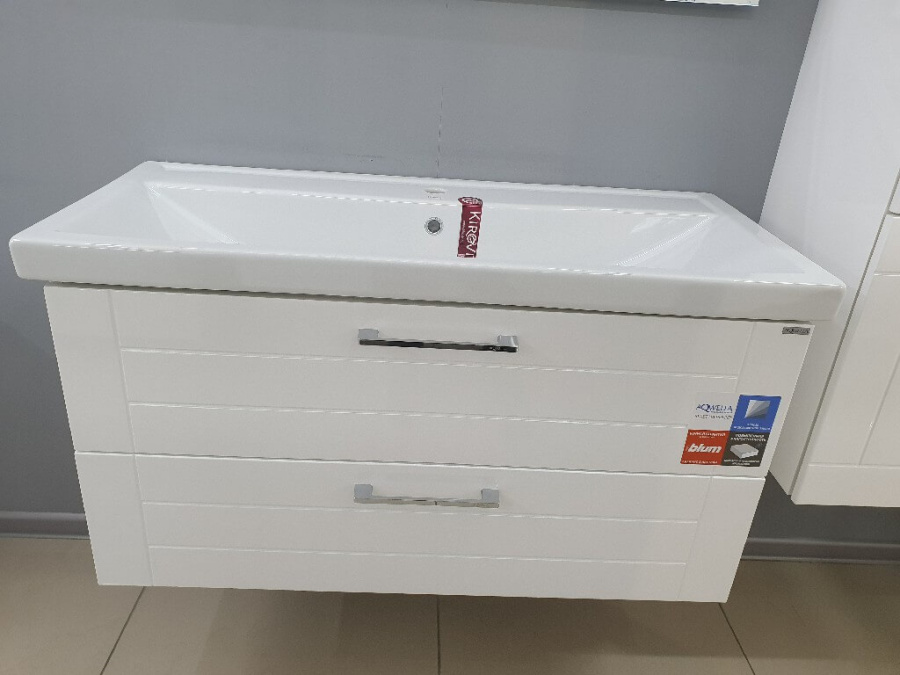 Тумба с раковиной 100 подвесная Манчестер Aqwella MAN01102