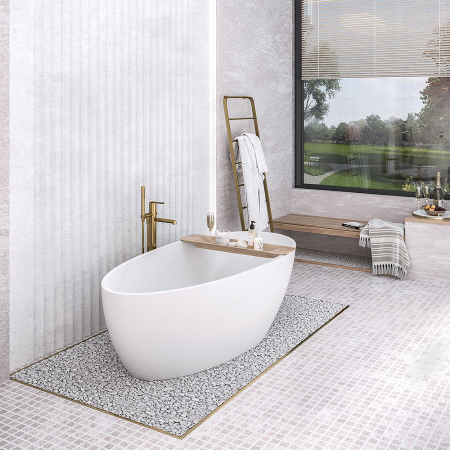 Ванна из искусственного камня Aqua de Marco Calipso 170x80 белая Ванна из искусственного камня Aqua de Marco Calipso 170x80 белая