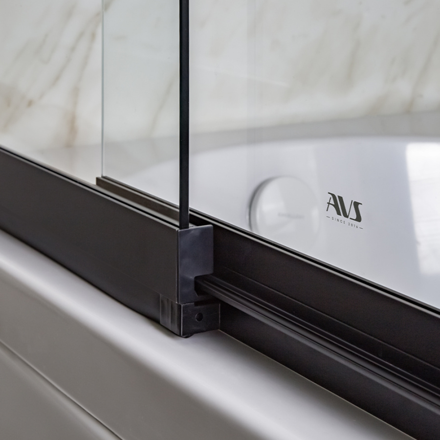 Шторка на ванну AVS Слайдер Плюс 80 профиль черный, стекло прозрачное Шторка на ванну AVS Слайдер Плюс 80 профиль черный, стекло прозрачное