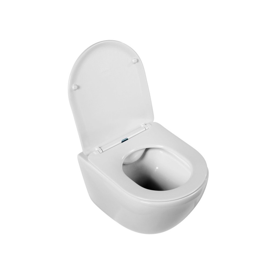 Унитаз подвесной Belbagno Amanda BB051CHR+BB051SC безободковый с микролифтом (УЦЕНКА)