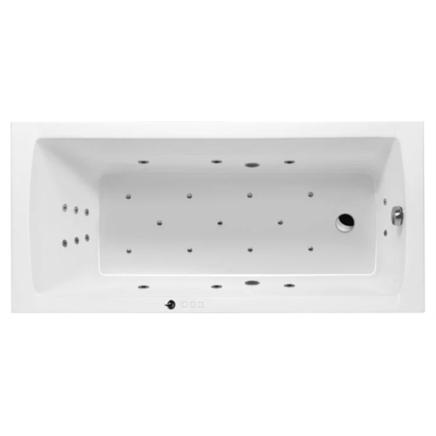 Акриловая ванна Excellent Aquaria 170x75 белая, сушкой, каркасом, сливом-переливом и ГМ Ultra