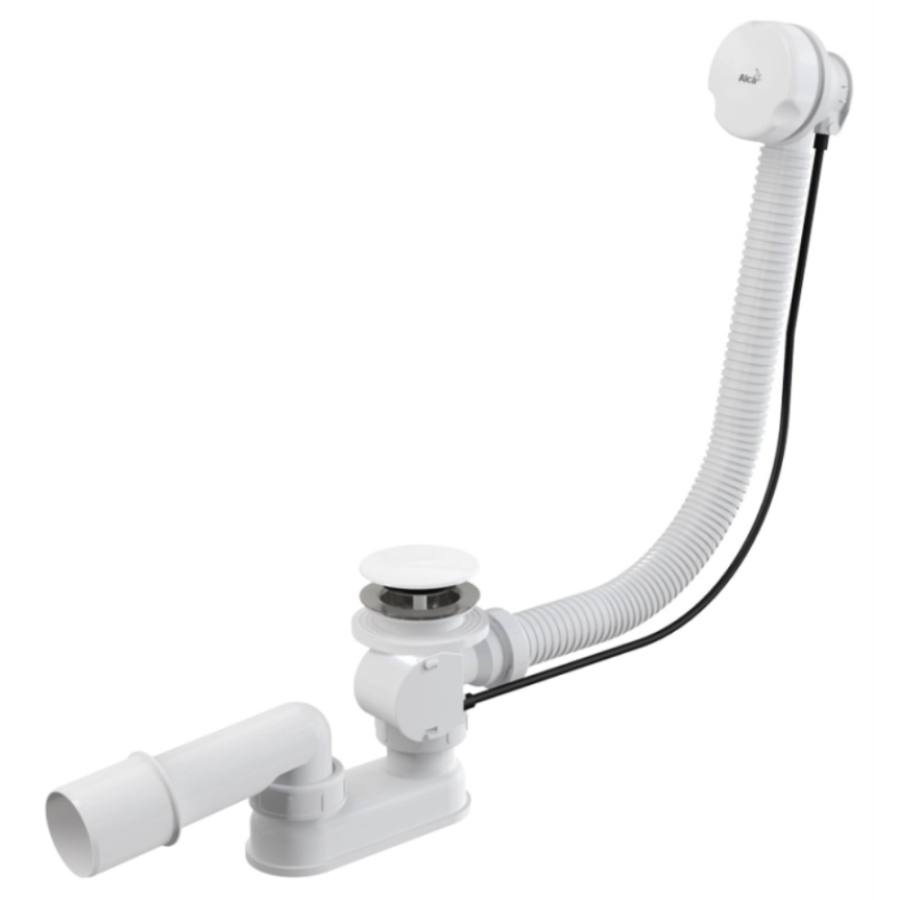 A51BM-80 Сифон д/ван автомат d70 белый ALCAPLAST