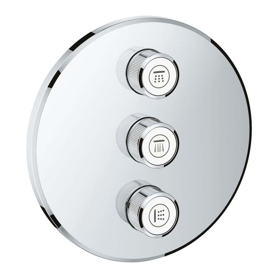 Переключатель потоков встраиваемый с монтажной частью Grohtherm SmartControl Grohe 29122000+35600000 Переключатель потоков встраиваемый с монтажной частью Grohtherm SmartControl Grohe 29122000+35600000
