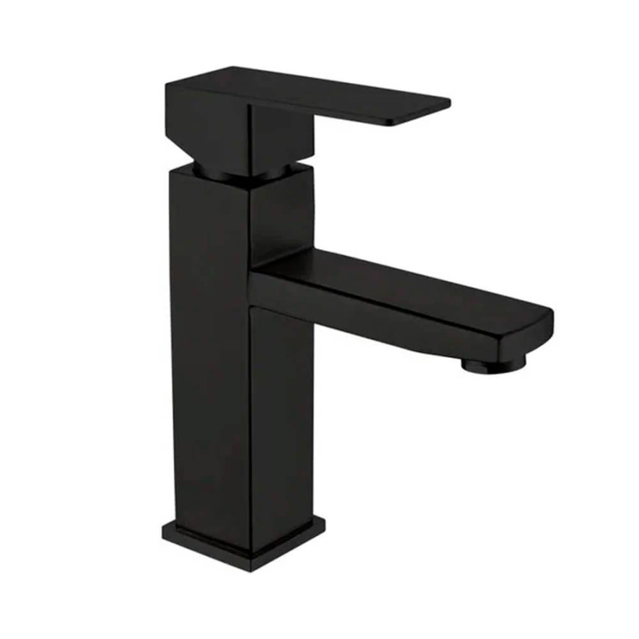 Комплект смесителей для раковины и универсальный Accoona черный матовый + подарок