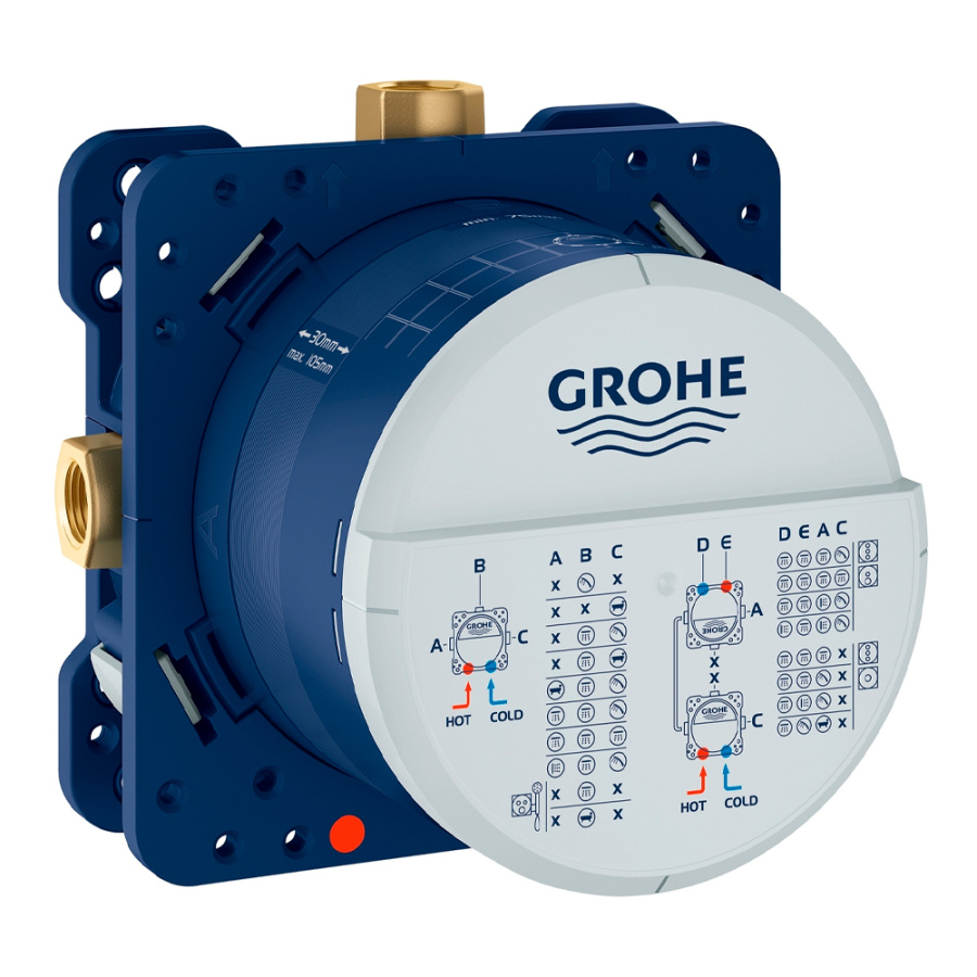 Переключатель потоков встраиваемый с монтажной частью Grohtherm SmartControl Grohe 29122000+35600000 Переключатель потоков встраиваемый с монтажной частью Grohtherm SmartControl Grohe 29122000+35600000
