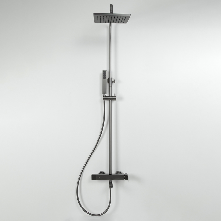 Душевая стойка AVS Cube оружейная сталь Душевая стойка AVS Cube оружейная сталь