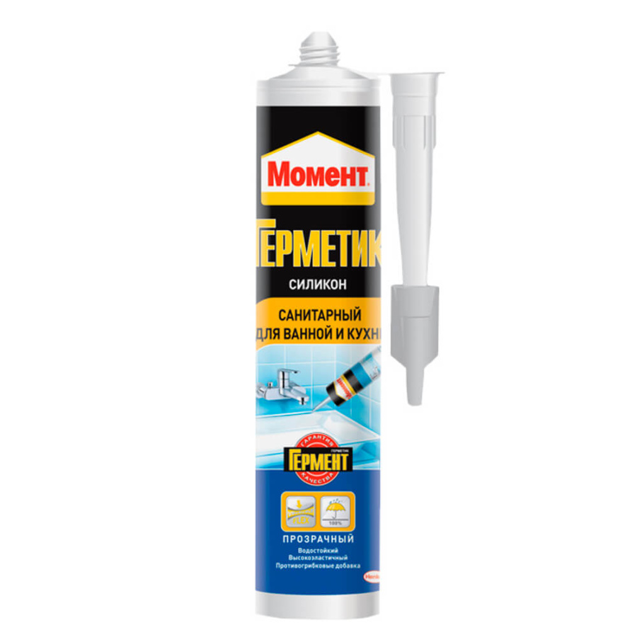 Герметик силиконовый Момент 2002675 прозрачный