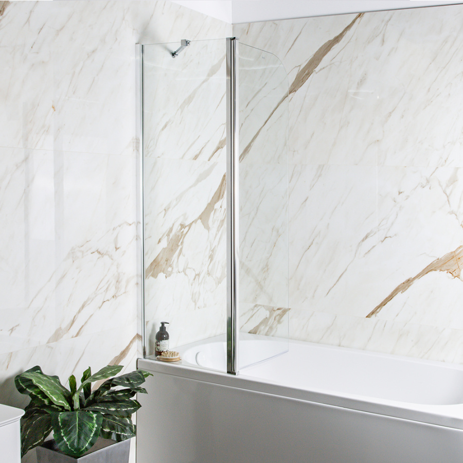 Шторка на ванну AVS Асти Дуо 100 левая профиль хром, стекло прозрачное Шторка на ванну AVS Асти Дуо 100 левая профиль хром, стекло прозрачное