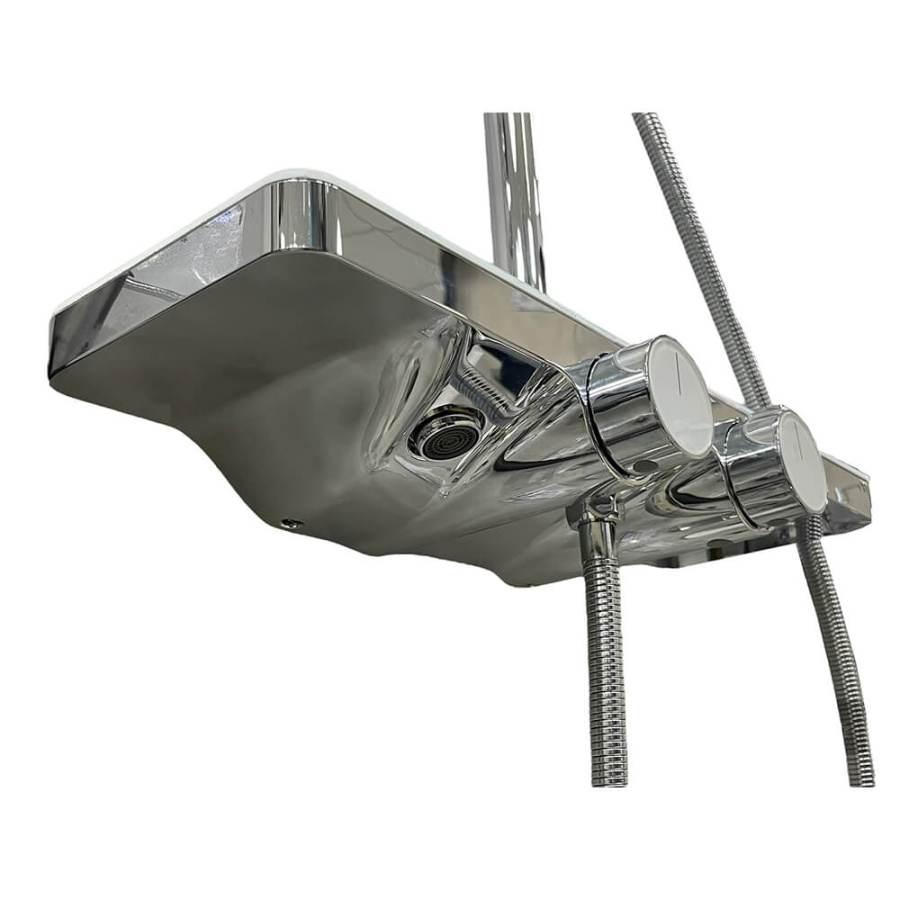 Душевая стойка Maxonor Pleasure PL2486 хром/белый Душевая стойка Maxonor Pleasure PL2486 хром/белый