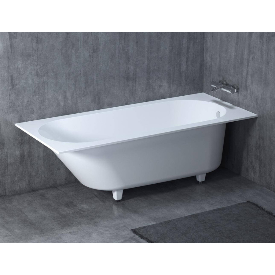 Ванна из искусственного камня Salini Ornella S-Sense 180x80 белая матовая с ножками Ванна из искусственного камня Salini Ornella S-Sense 180x80 белая матовая с ножками