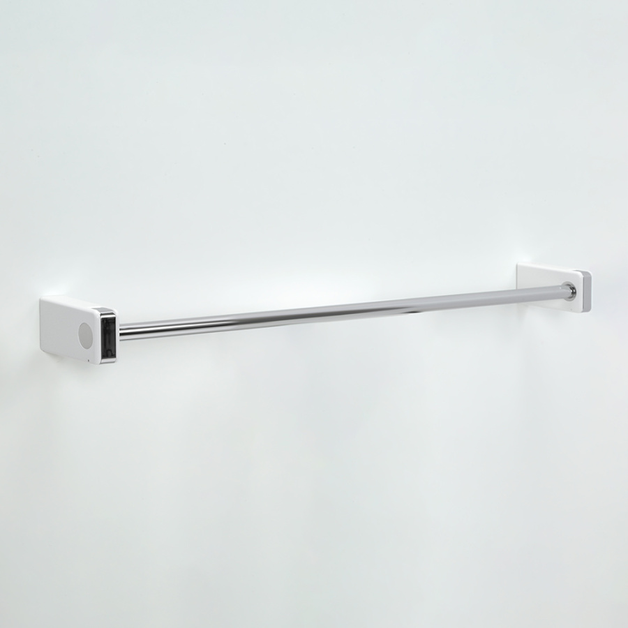 Полотенцедержатель AVS 60 см, хром/белый