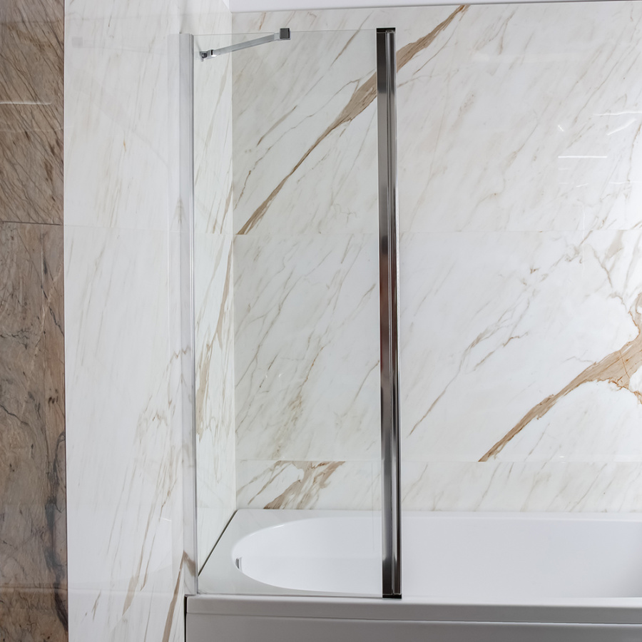 Шторка на ванну AVS Асти Дуо 100 левая профиль хром, стекло прозрачное Шторка на ванну AVS Асти Дуо 100 левая профиль хром, стекло прозрачное