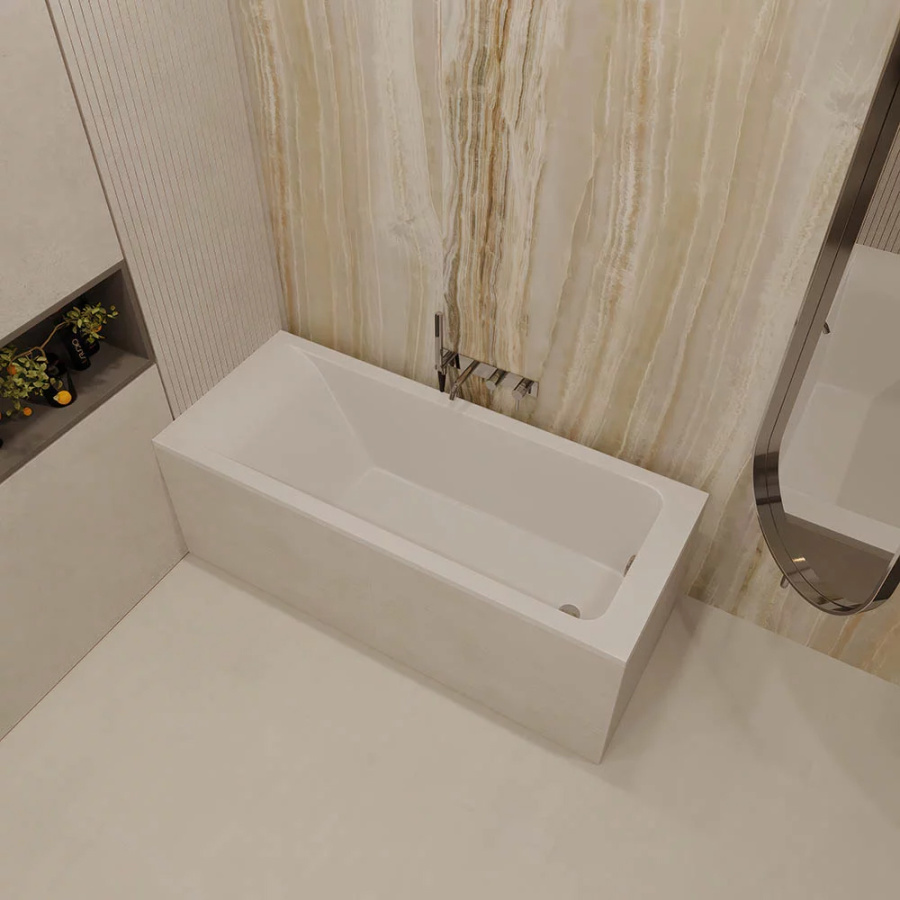SOLITA Ванна каменная1700*700 белая без ножек VECONI SOLITA Ванна каменная1700*700 белая без ножек VECONI