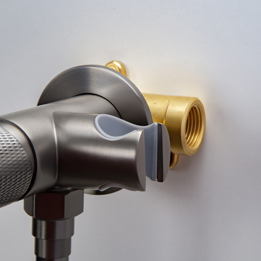 Гигиенический душ со смесителем AVS Seeme оружейная сталь Гигиенический душ со смесителем AVS Seeme оружейная сталь