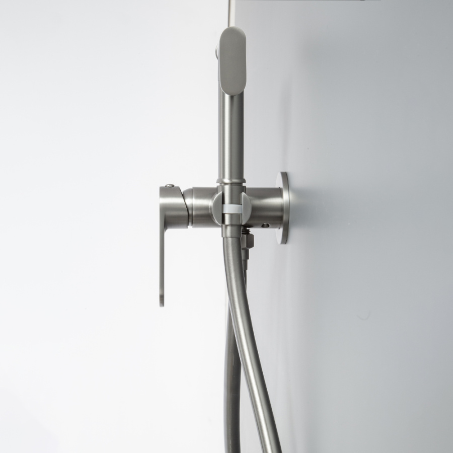 Гигиенический душ со смесителем AVS Beauty оружейная сталь