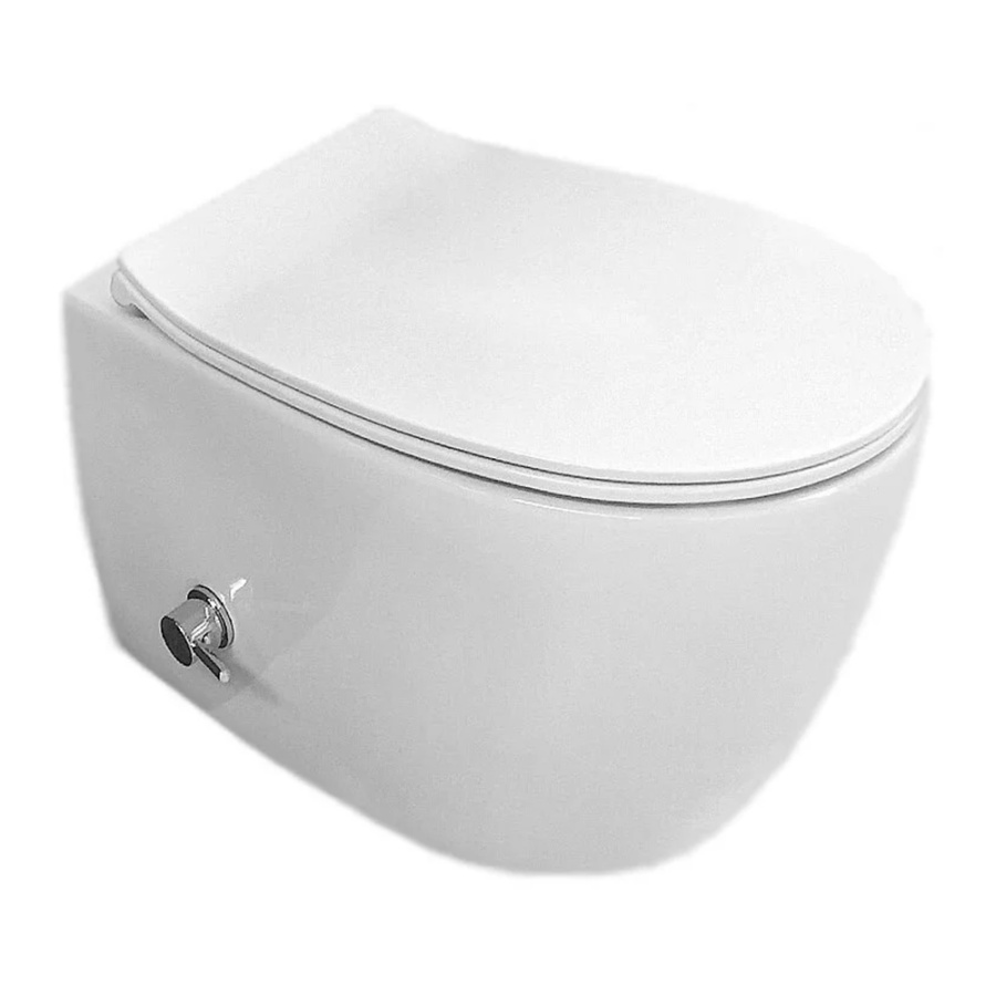 Комплект: Унитаз подвес. безобод., белый, со смесителем Sentimenti + сиденье Neo ISVEA