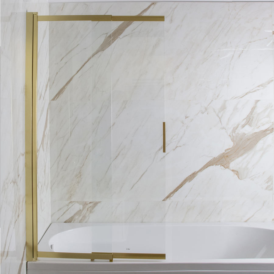 Шторка на ванну AVS Слайдер Плюс 80 см профиль брашированное золото, стекло прозрачное Шторка на ванну AVS Слайдер Плюс 80 см профиль брашированное золото, стекло прозрачное