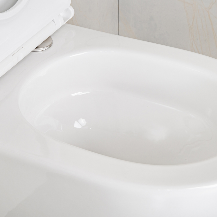 Унитаз подвесной AVS Атлант безободковый, белый Унитаз подвесной AVS Атлант безободковый, белый